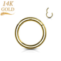 14K Solid Gold Hinged Ring
