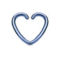 Surgical Steel Annealed Heart Rings