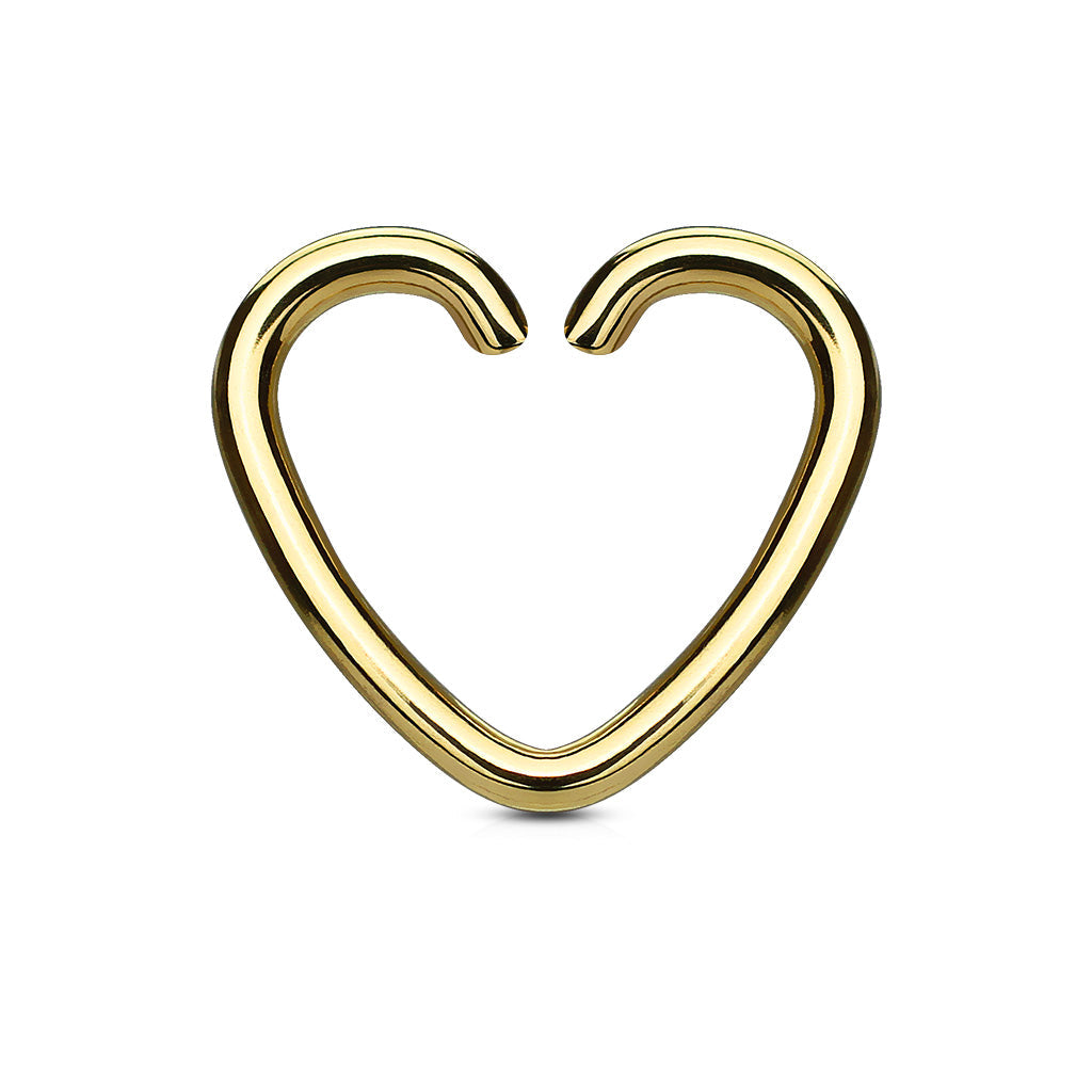 Surgical Steel Annealed Heart Rings