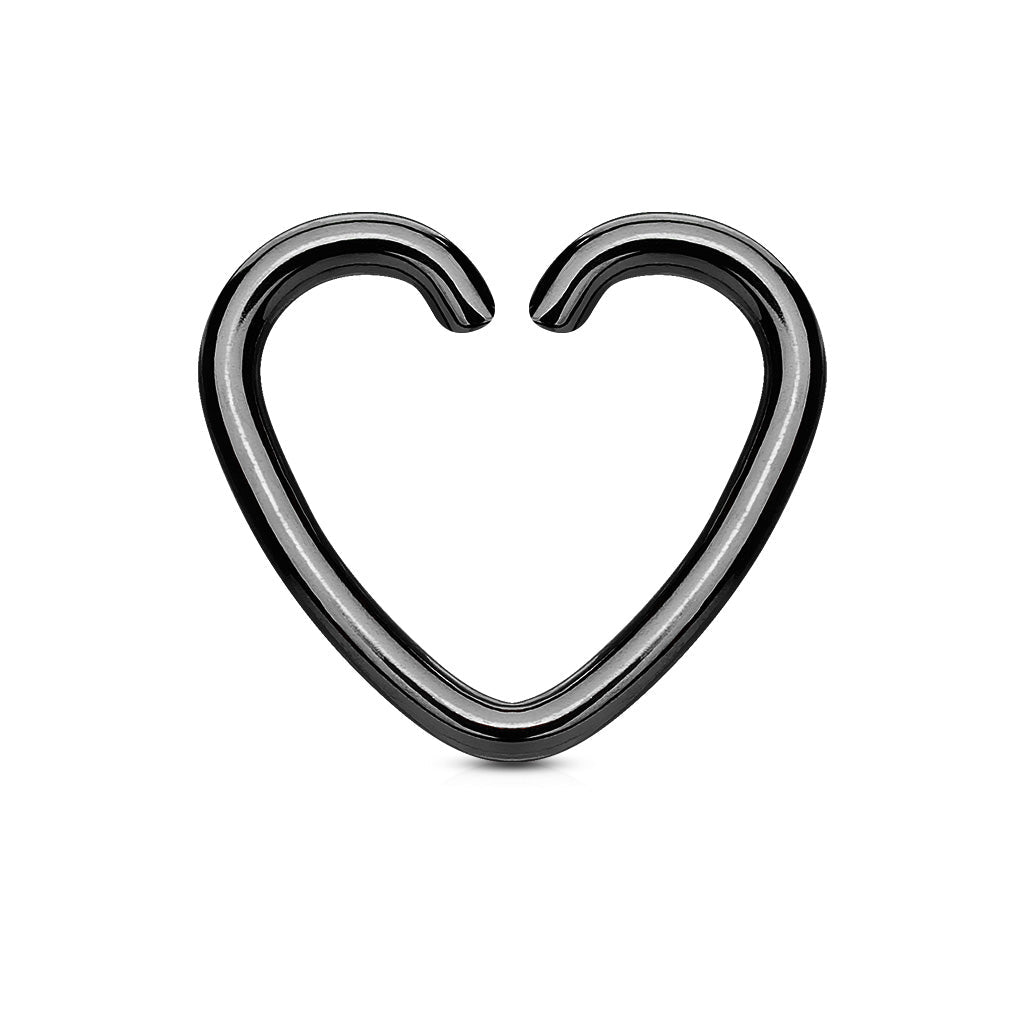 Surgical Steel Annealed Heart Rings