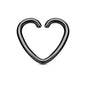 Surgical Steel Annealed Heart Rings