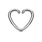 Surgical Steel Annealed Heart Rings