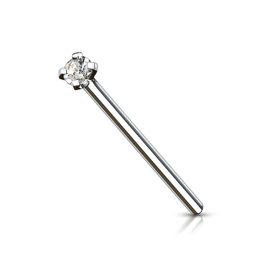 Titanium Nostril Fishtail with Prong Top