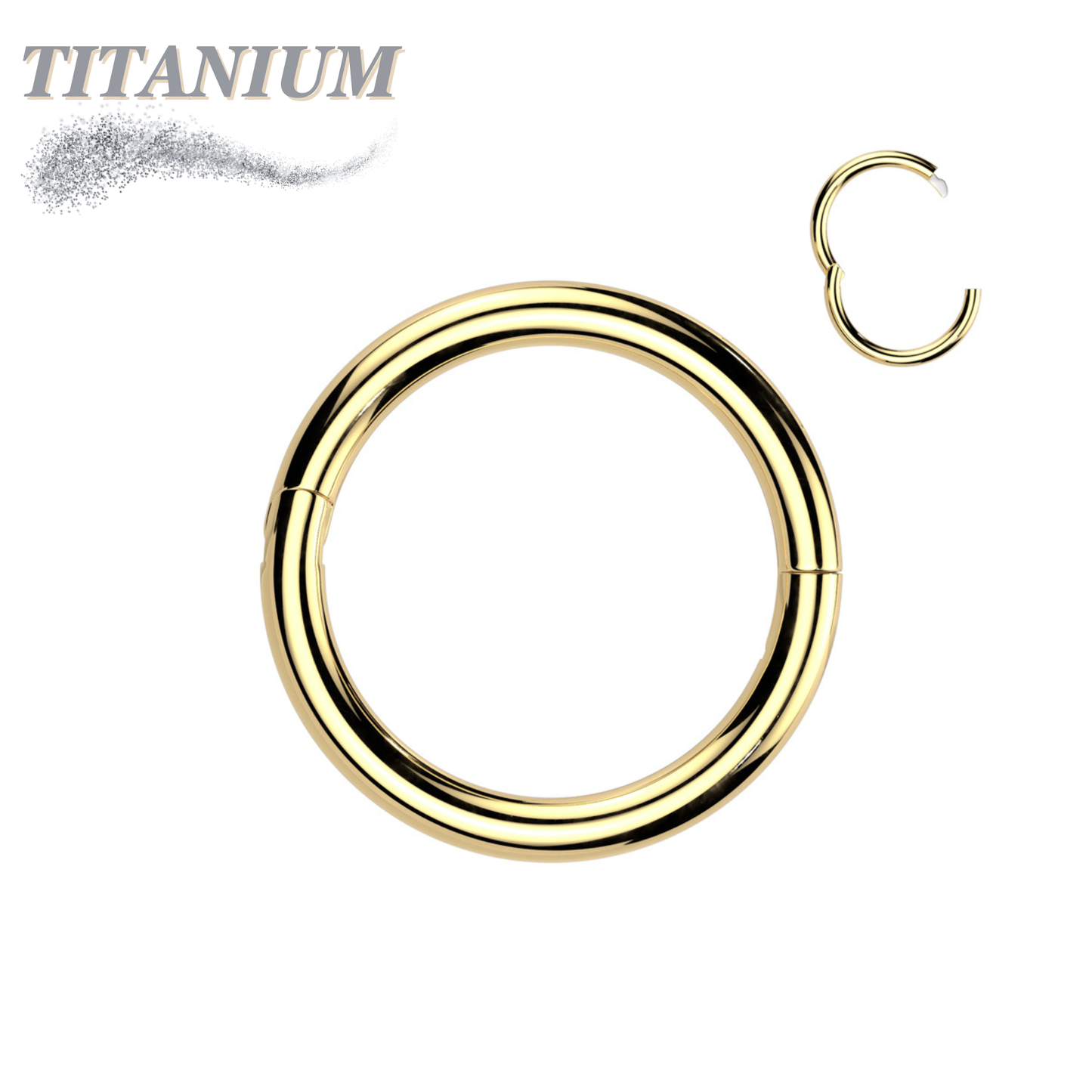 Halfway Breakpoint Titanium Hinged Rings