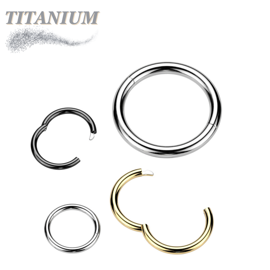 Halfway Breakpoint Titanium Hinged Rings