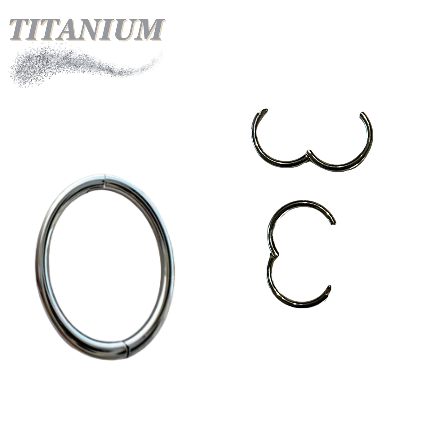 Halfway Breakpoint Titanium Hinged Rings