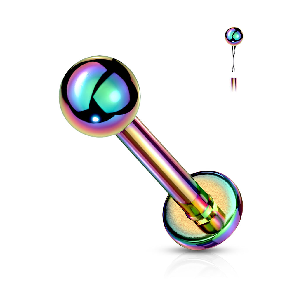 Threadless Colored Surgical Steel Ball Labret Combo