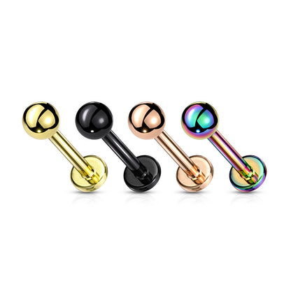 Threadless Colored Surgical Steel Ball Labret Combo