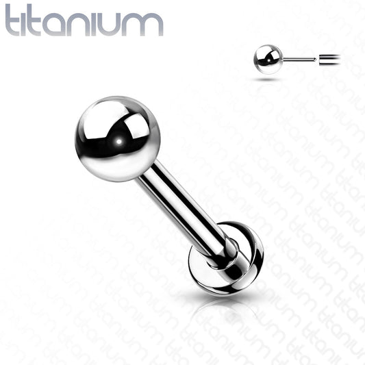Titanium Threadless Solid Ball Labret Combo