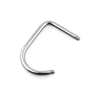Lippy Loop "C" Curve Surgical Steel External Thread Post
