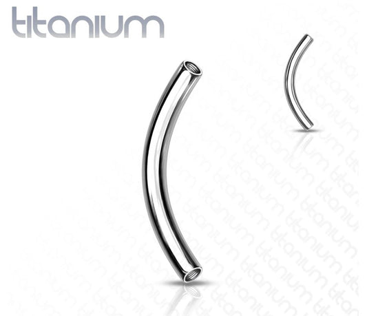 Titanium Curved Barbell Internal Post Only