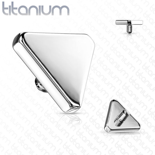 Titanium Internally Threaded Triangle Flat Top