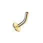 Threadless Titanium Floating Belly Button Curved Post Only