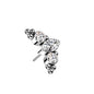 Titanium Threadless Marquise CZ with Ball Clusters Top Only