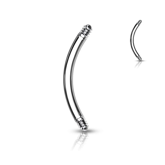 Surgical Steel External Thread Curved Barbell (Post only)