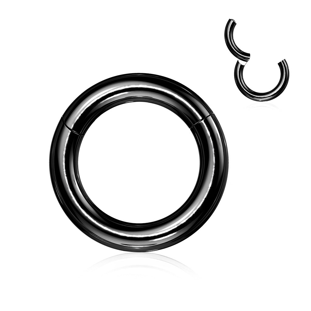 Hinged Surgical Steel Colored Rings 14G-4G