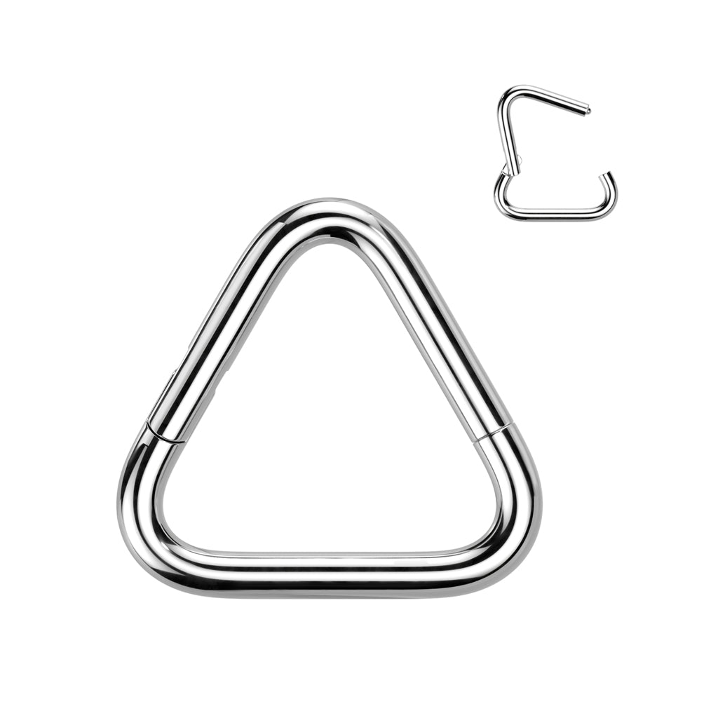 Titanium Hinge Triangle Rings