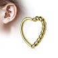 Annealed Half Braided Heart (Reversible) 16G 10mm