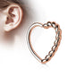 Annealed Half Braided Heart (Reversible) 16G 10mm