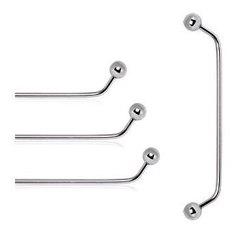 Surgical Steel 45 Degree Surface Barbell with Ball Ends