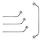 Surgical Steel 45 Degree Surface Barbell with Ball Ends