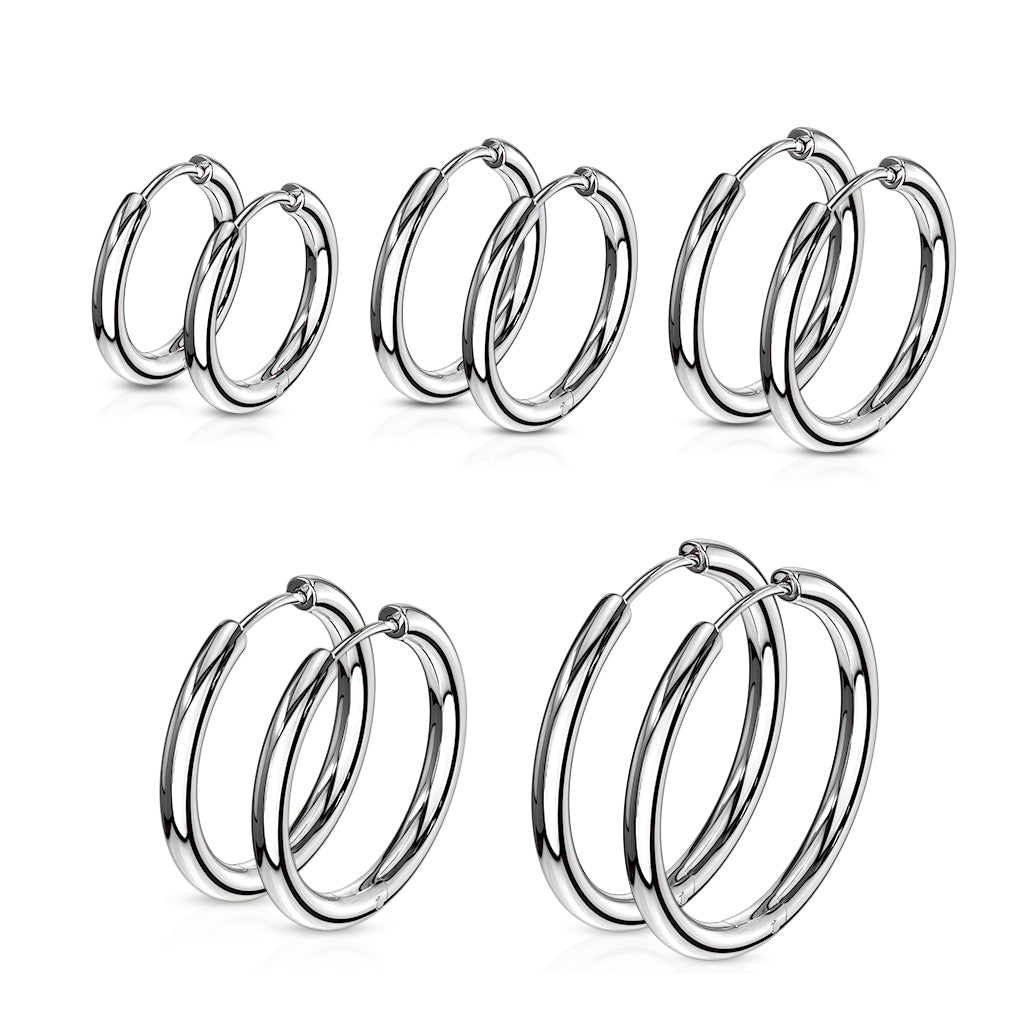 Large Ring Hinged Earrings (per pair)