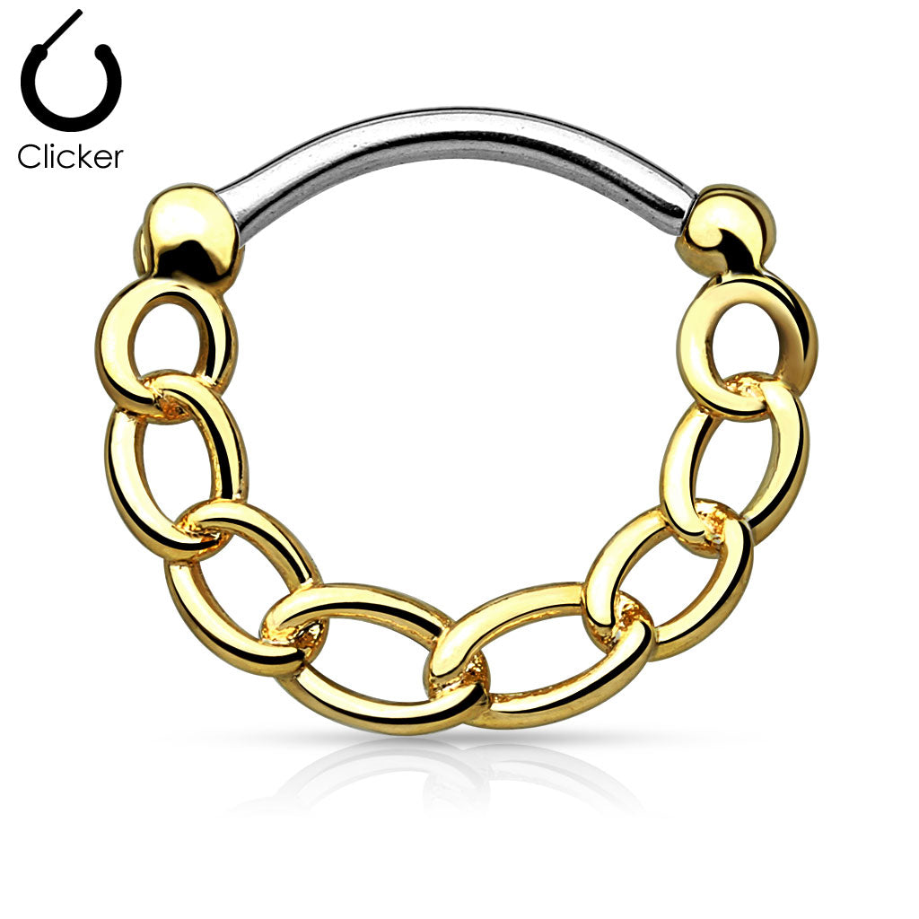 Surgical Steel Linked Chain Clicker