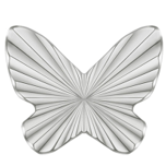 Threadless Titanium Butterfly Diamond Cut Top