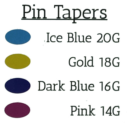 Titanium Pin Taper Pick Gauge - Color Coded